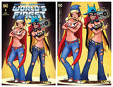 7 Ate 9 Comics Comic Minimal Trade Dress Set (2 Comics) BATMAN / SUPERMAN: WORLD'S FINEST #1 Nathan Szerdy Variants - COVER OPTIONS
