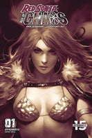 7 Ate 9 Comics Comic RED SONJA AGE OF CHAOS #1 1:20 Derrick Chew Mono Variant Cover