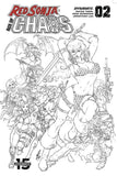7 Ate 9 Comics Comic RED SONJA AGE OF CHAOS #2 1:50 Quah Sketch Virgin Variant Cover