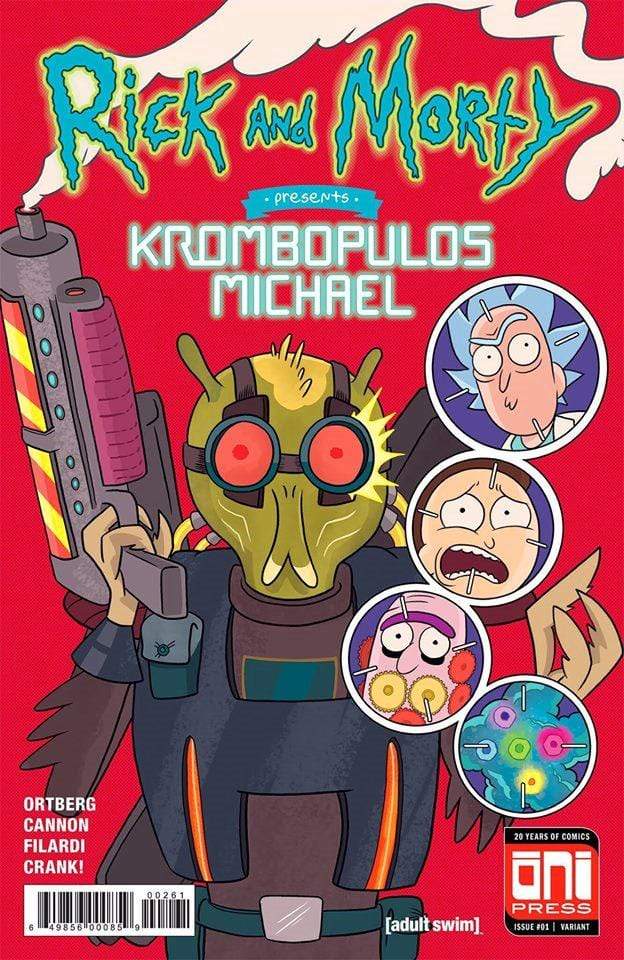 7 Ate 9 Comics Comic RICK AND MORTY PRESENTS: Krombopulous Michael #1 New Mutants 87 Homage Variant Cover