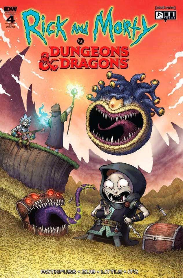 7 Ate 9 Comics Comic RICK & MORTY Vs DUNGEONS & DRAGONS #4 Mike Vasquez Variant Limited to 500