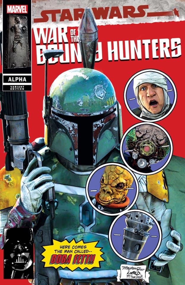 7 Ate 9 Comics Comic STAR WARS: WAR OF THE BOUNTY HUNTERS ALPHA #1 Mike Mayhew - New Mutants #87 Homage Trade Variant