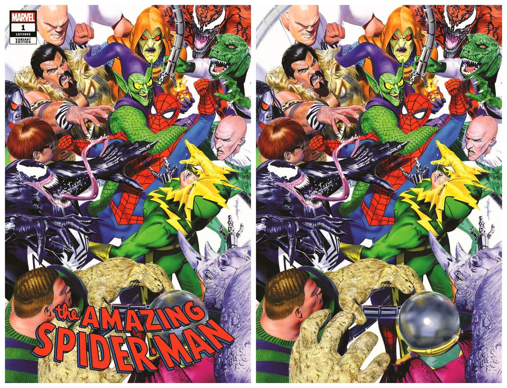 7 Ate 9 Comics Comic THE AMAZING SPIDER-MAN #1 Mike Mayhew Virgin Variant Set