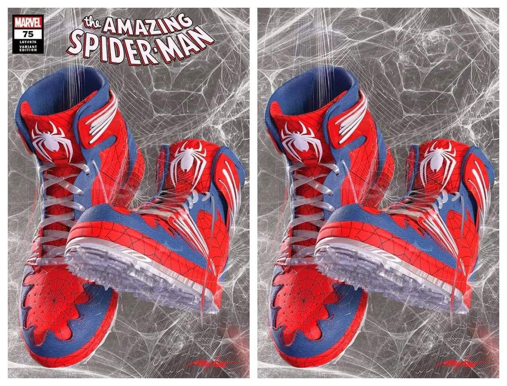 7 Ate 9 Comics Comic THE AMAZING SPIDER-MAN #75 Mike Mayhew "Sneakerhead" Variant Set
