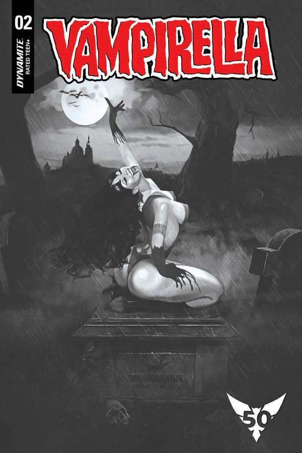 7 Ate 9 Comics Comic VAMPIRELLA #2 1:20 Dalton B&W Variant Cover