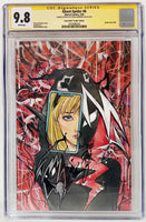 GHOST SPIDER #8 CGC 9.8 SIGNED & REMARKED Peach Momoko Virgin Variant LTD To 600 With COA