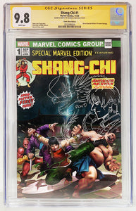 SHANG-CHI #1 CGC 9.8 SIGNED & REMARKED Derrick Chew Variant LTD To 1000 With COA