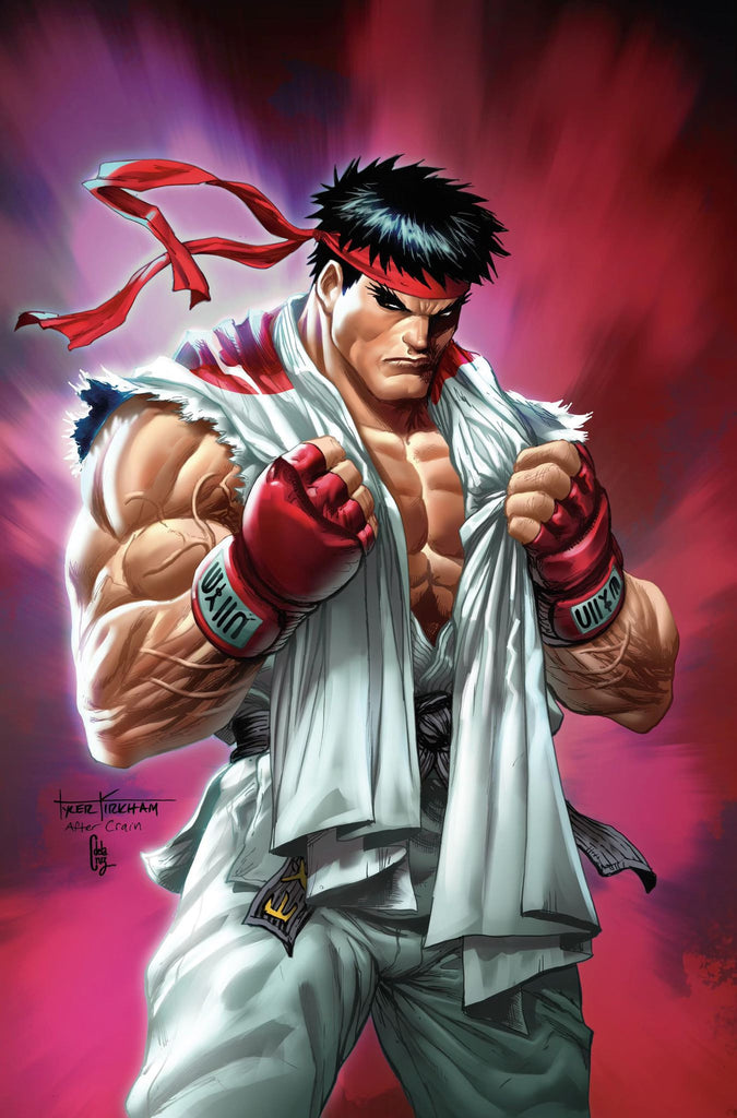 STREET FIGHTER #1 Tyler Kirkham  "Ryu" Virgin Variant LTD To 400 With COA